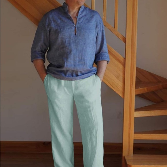 Brand new iwoo cotton/linen men’s pants - Picture 9 of 9